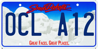 SD license plate 0CLA12