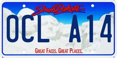SD license plate 0CLA14