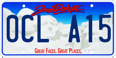 SD license plate 0CLA15