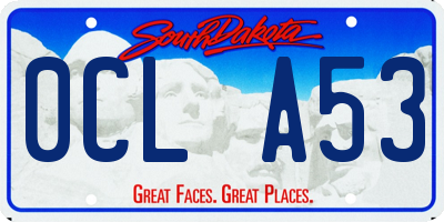 SD license plate 0CLA53