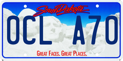 SD license plate 0CLA70