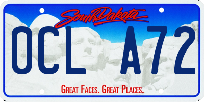 SD license plate 0CLA72