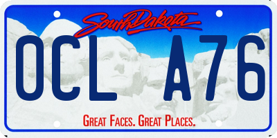 SD license plate 0CLA76