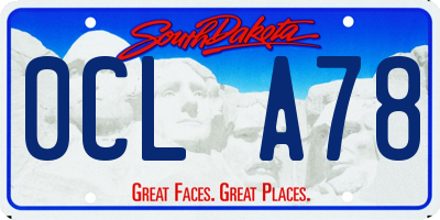 SD license plate 0CLA78