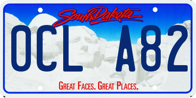 SD license plate 0CLA82