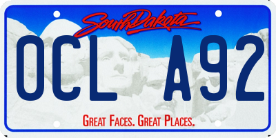 SD license plate 0CLA92