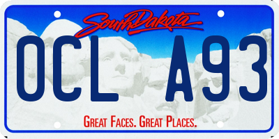 SD license plate 0CLA93