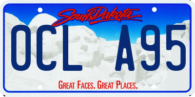 SD license plate 0CLA95