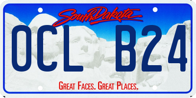 SD license plate 0CLB24