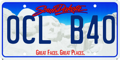 SD license plate 0CLB40