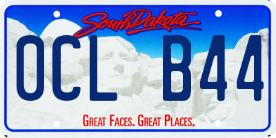 SD license plate 0CLB44