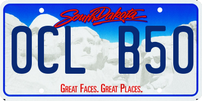 SD license plate 0CLB50