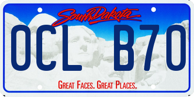 SD license plate 0CLB70