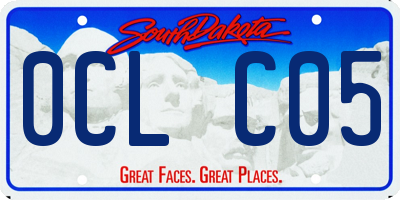 SD license plate 0CLC05
