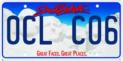 SD license plate 0CLC06