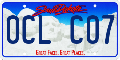 SD license plate 0CLC07