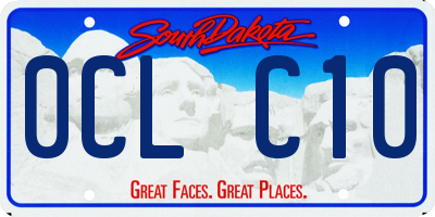 SD license plate 0CLC10