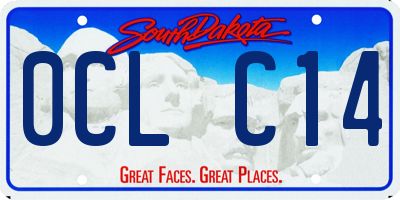 SD license plate 0CLC14