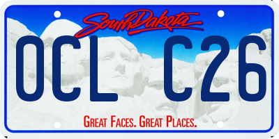 SD license plate 0CLC26
