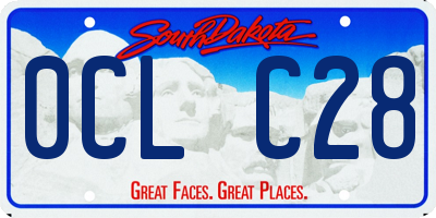SD license plate 0CLC28