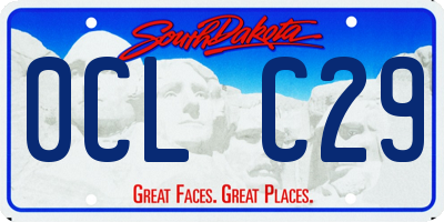 SD license plate 0CLC29