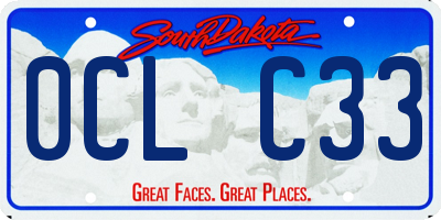 SD license plate 0CLC33