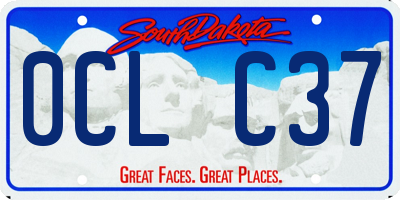 SD license plate 0CLC37