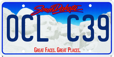 SD license plate 0CLC39