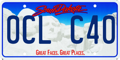 SD license plate 0CLC40