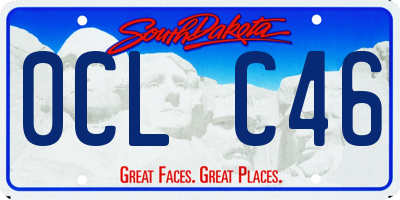 SD license plate 0CLC46