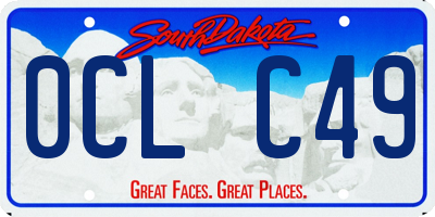 SD license plate 0CLC49
