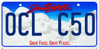 SD license plate 0CLC50