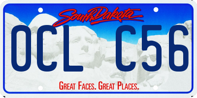 SD license plate 0CLC56