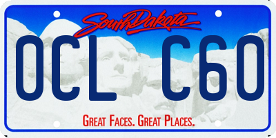 SD license plate 0CLC60
