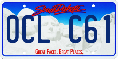 SD license plate 0CLC61