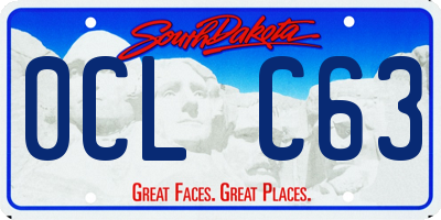 SD license plate 0CLC63