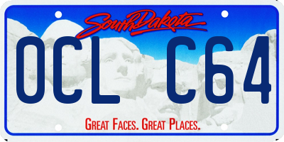 SD license plate 0CLC64