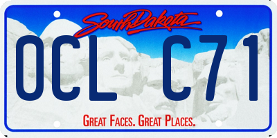 SD license plate 0CLC71