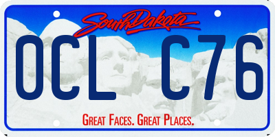 SD license plate 0CLC76