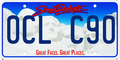 SD license plate 0CLC90