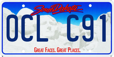SD license plate 0CLC91