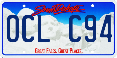SD license plate 0CLC94