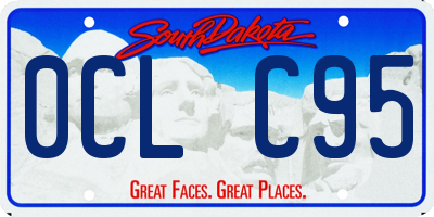 SD license plate 0CLC95