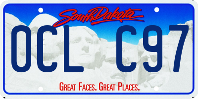 SD license plate 0CLC97