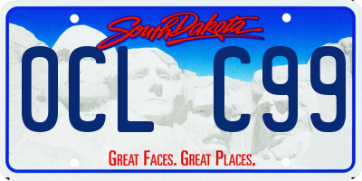 SD license plate 0CLC99