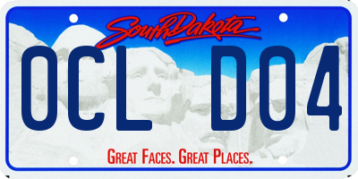 SD license plate 0CLD04