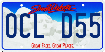 SD license plate 0CLD55