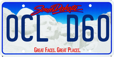 SD license plate 0CLD60