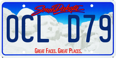 SD license plate 0CLD79