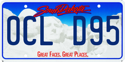 SD license plate 0CLD95